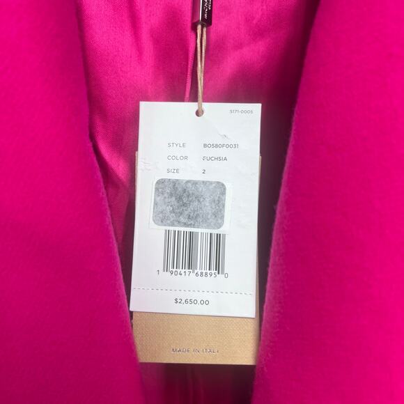 Michael Kors Collection Wool Melton Reefer Coat Sz 2 - Picture 12 of 13